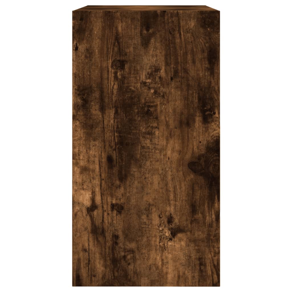 vidaXL Armoire à chaussures chêne fumé 60x34x63,5 cm bois d'ingénierie