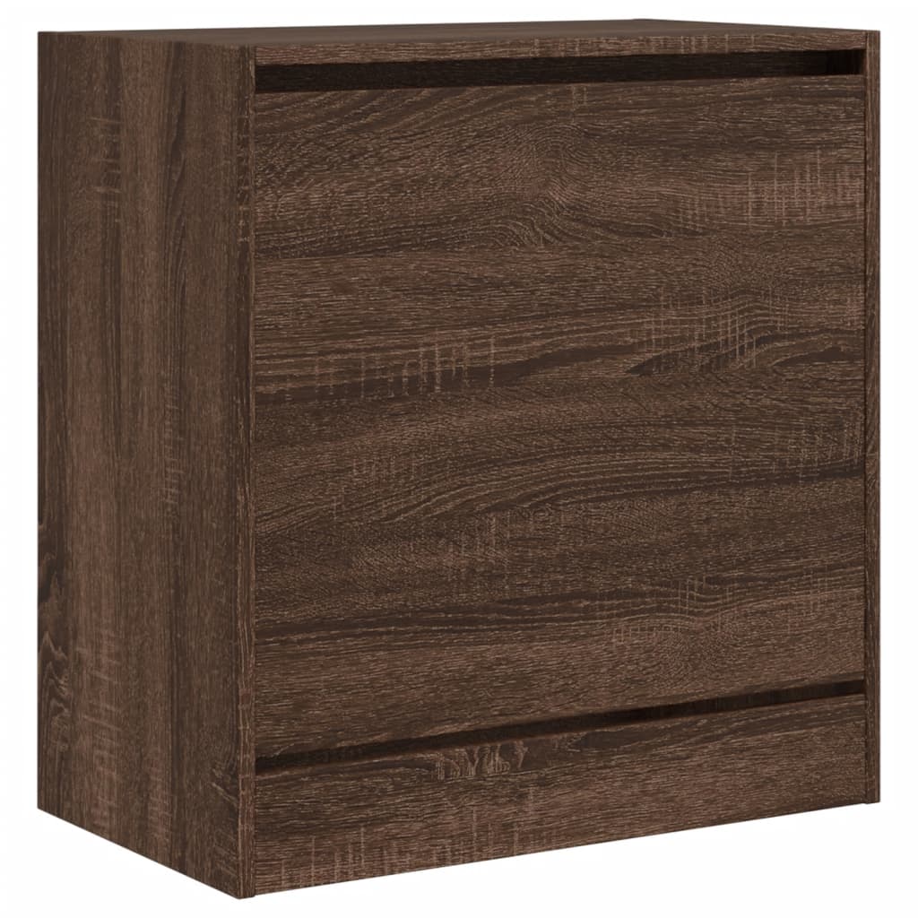 vidaXL Armoire à chaussures chêne marron 60x34x63,5 cm bois ingénierie