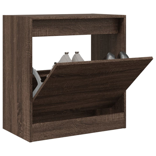 vidaXL Armoire à chaussures chêne marron 60x34x63,5 cm bois ingénierie