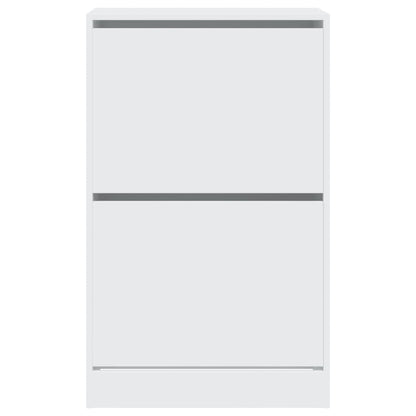 vidaXL Armoire à chaussures blanc 60x34x96,5 cm bois d'ingénierie