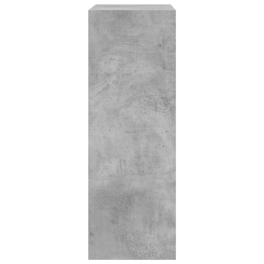 vidaXL Armoire à chaussures gris béton 60x34x96,5 cm bois d'ingénierie