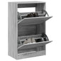 vidaXL Armoire à chaussures sonoma gris 60x34x96,5cm bois d'ingénierie