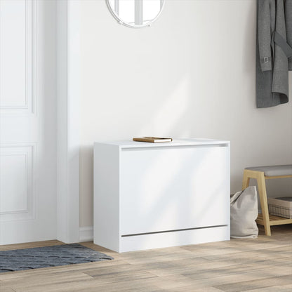 vidaXL Armoire à chaussures blanc 80x34x63 cm bois d'ingénierie