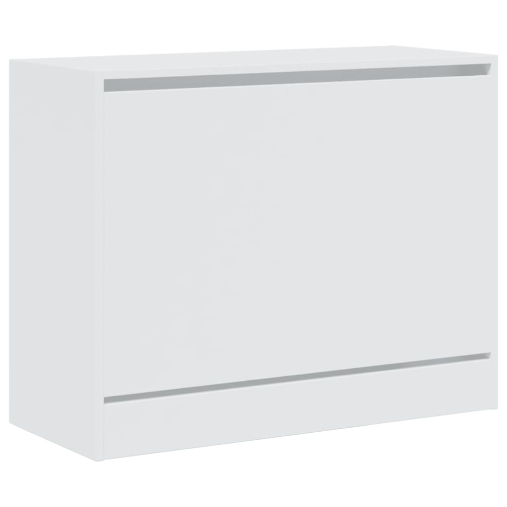 vidaXL Armoire à chaussures blanc 80x34x63 cm bois d'ingénierie