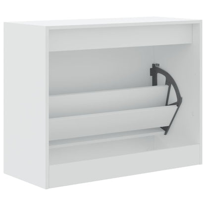 vidaXL Armoire à chaussures blanc 80x34x63 cm bois d'ingénierie