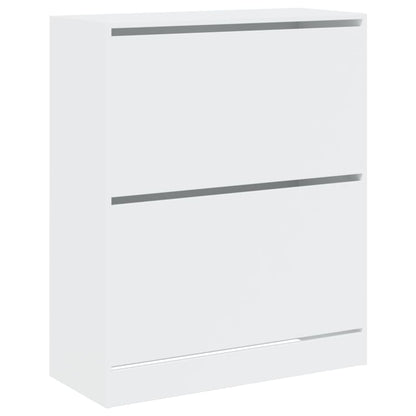 vidaXL Armoire à chaussures blanc 80x34x96,5 cm bois d'ingénierie