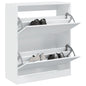 vidaXL Armoire à chaussures blanc 80x34x96,5 cm bois d'ingénierie