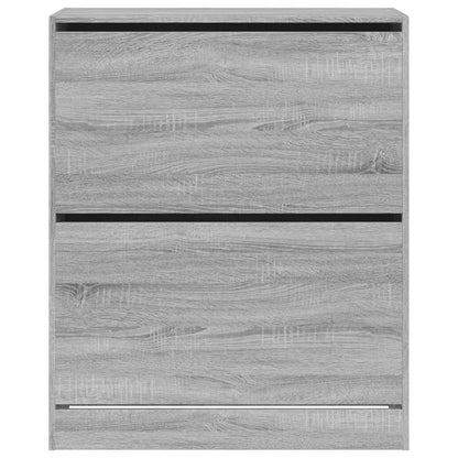 vidaXL Armoire à chaussures sonoma gris 80x34x96,5cm bois d'ingénierie