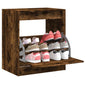 vidaXL Armoire à chaussures chêne fumé 60x42x69 cm bois d'ingénierie