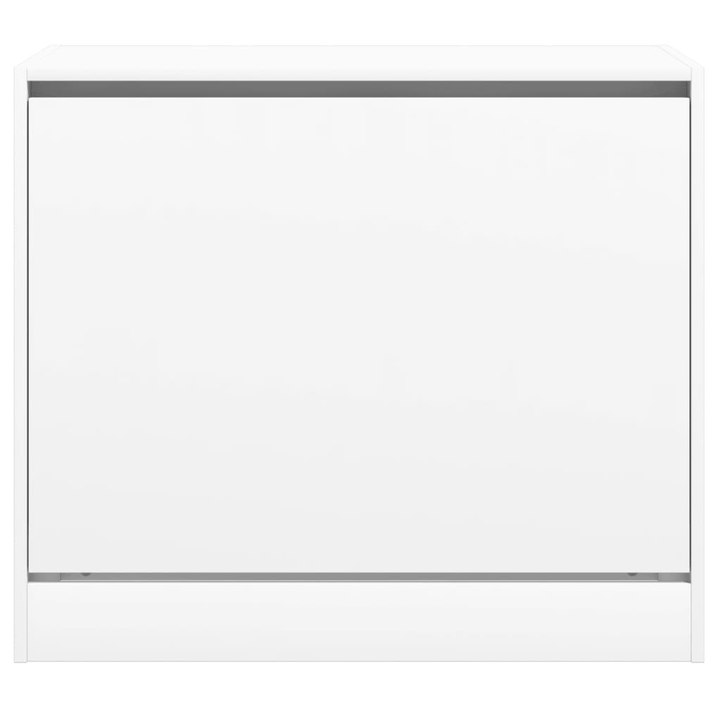 vidaXL Armoire à chaussures blanc 80x42x69 cm bois d'ingénierie
