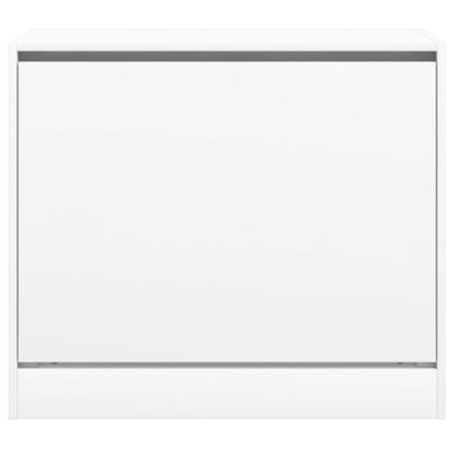 vidaXL Armoire à chaussures blanc 80x42x69 cm bois d'ingénierie