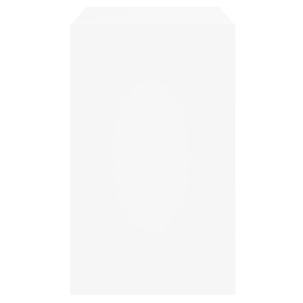 vidaXL Armoire à chaussures blanc 80x42x69 cm bois d'ingénierie