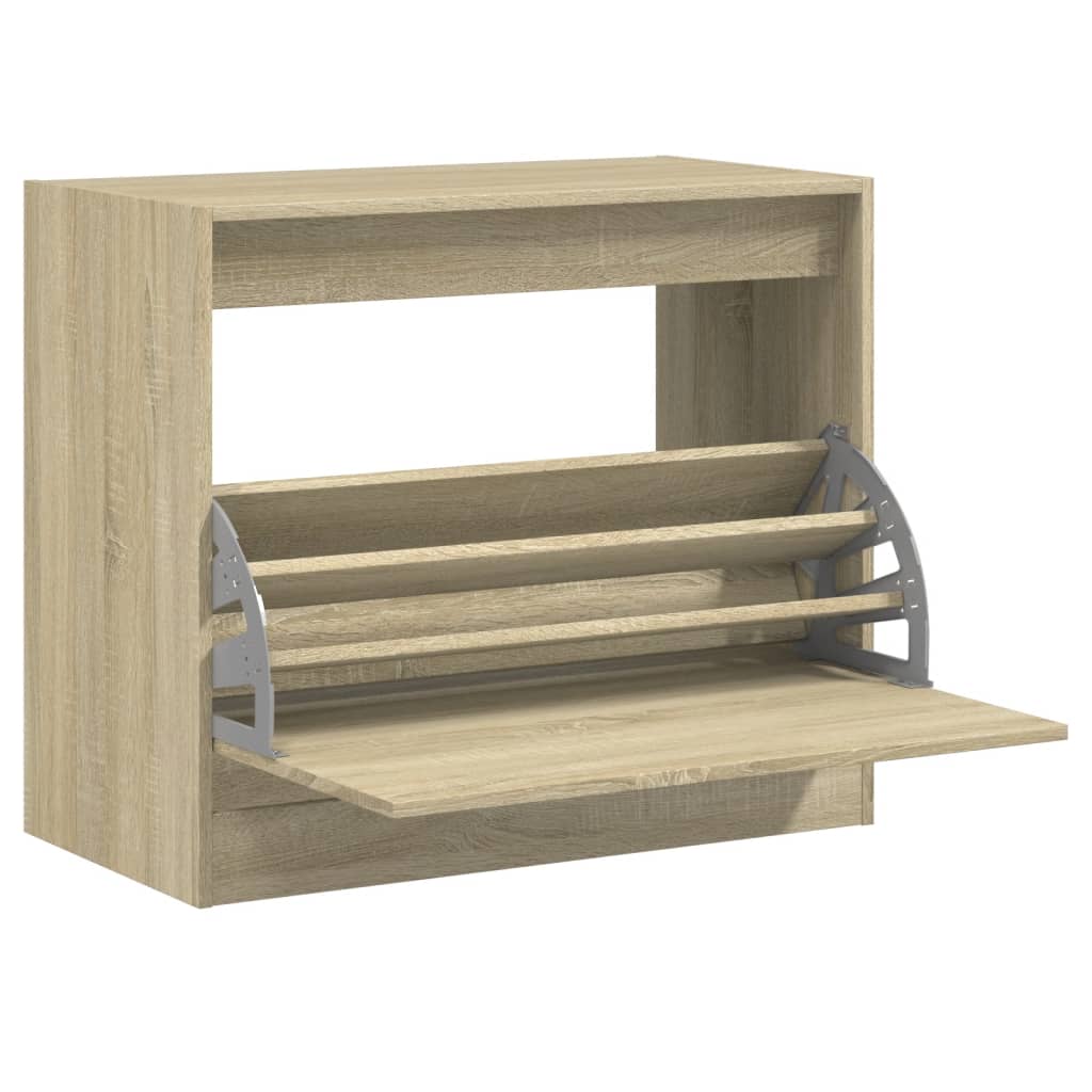 vidaXL Armoire à chaussures chêne sonoma 80x42x69 cm bois d'ingénierie