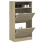 vidaXL Armoire à chaussures chêne sonoma 60x34x116cm Bois d'ingénierie