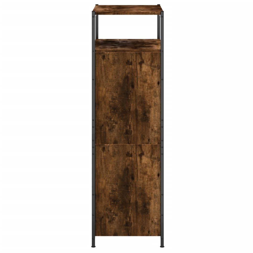 vidaXL Armoire à chaussures chêne fumé 60x34x112 cm bois d'ingénierie