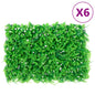  vidaXL Clôture feuilles de fougère artificielles 6 pcs vert 40x60 cm