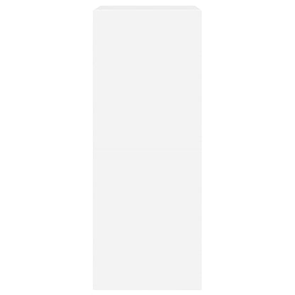 vidaXL Armoire à chaussures 2 tiroirs rabattables blanc 80x42x108 cm