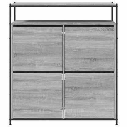 vidaXL Armoire à chaussures 4 tiroirs rabattables sonoma gris