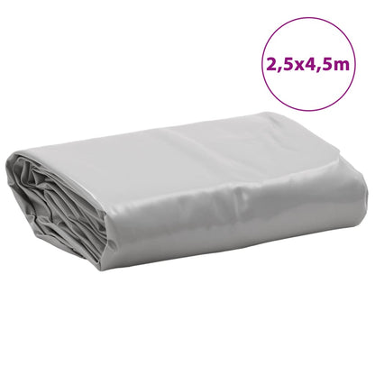 vidaXL Bâche gris 2,5x4,5 m 600 g/m²