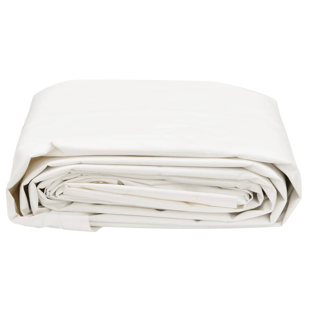 vidaXL Bâche blanc 5x7 m 600 g/m²