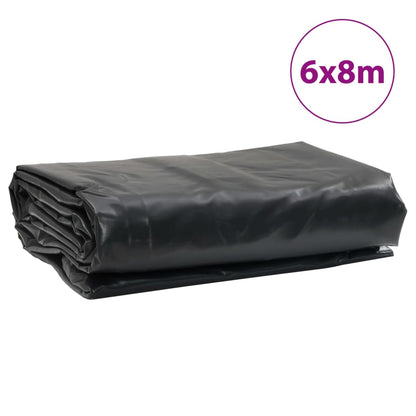 vidaXL Bâche anthracite 6x8 m 600 g/m²