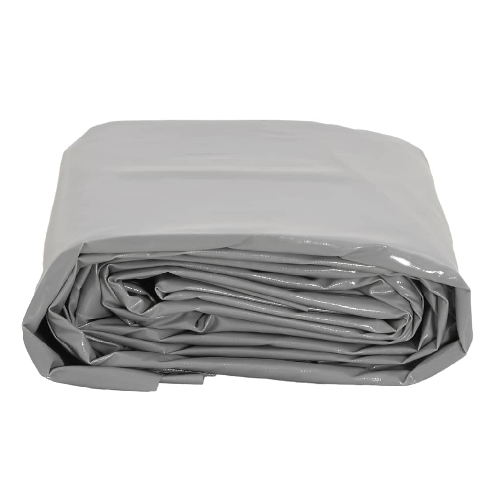 vidaXL Bâche gris 4x4 m 600 g/m²