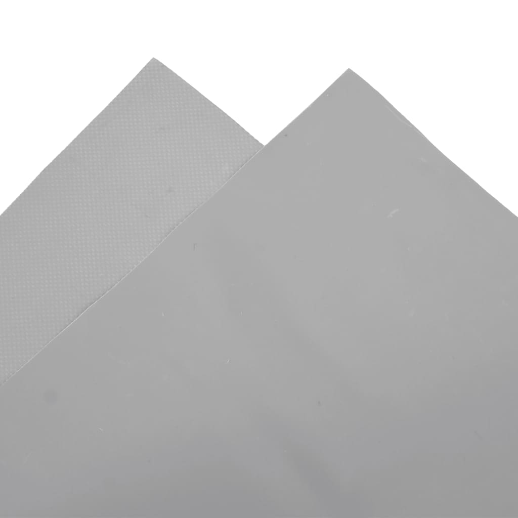 vidaXL Bâche gris 4x4 m 600 g/m²