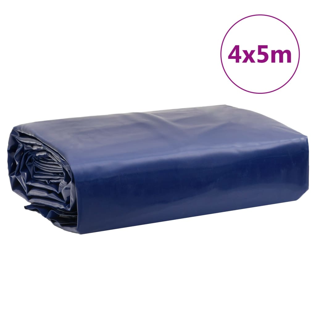 vidaXL Bâche bleu 4x5 m 600 g/m²