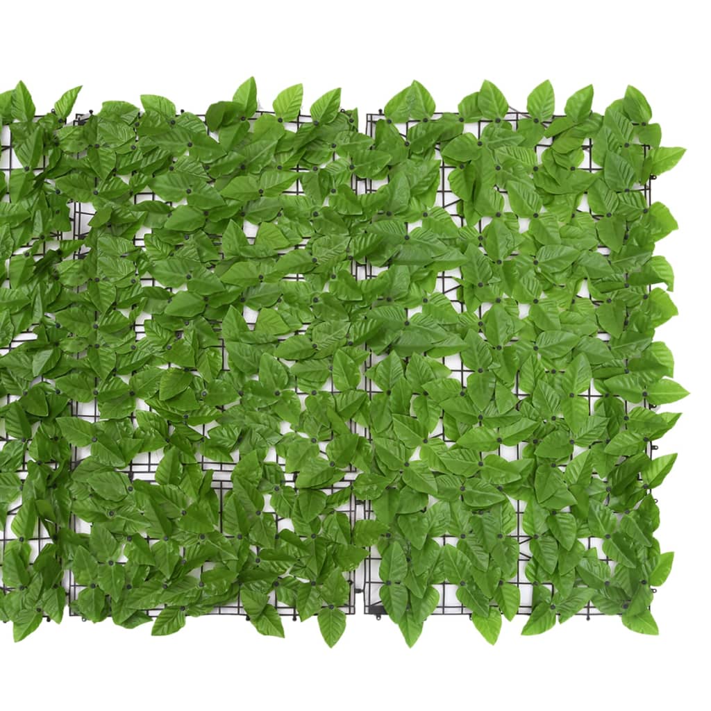 vidaXL Écran de balcon avec feuilles vert 200x100 cm