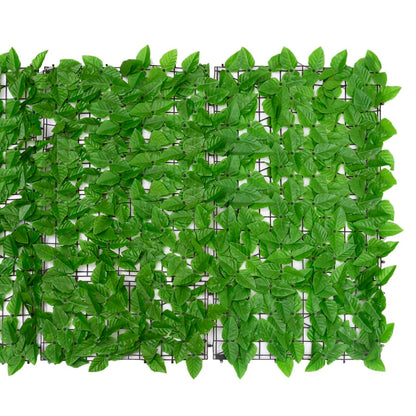 vidaXL Écran de balcon avec feuilles vert 200x100 cm