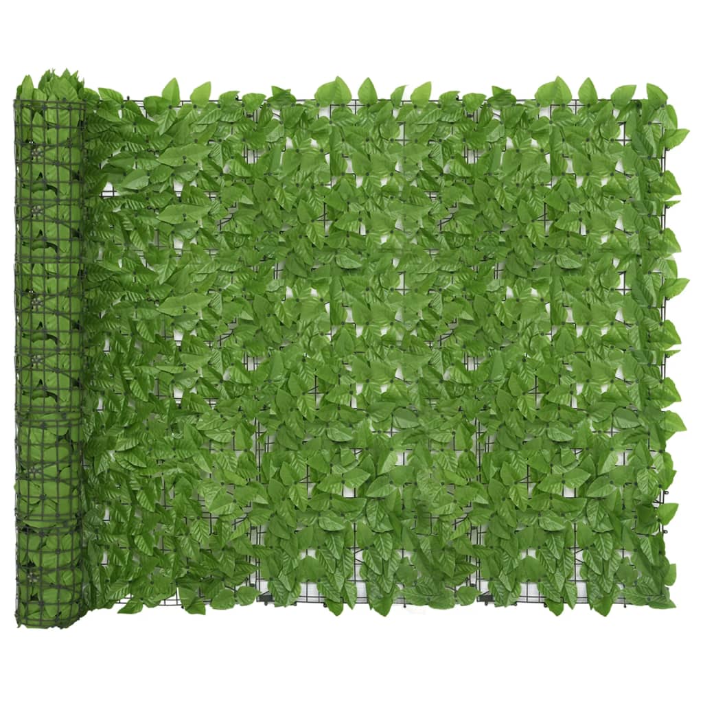 vidaXL Écran de balcon avec feuilles vert 200x150 cm