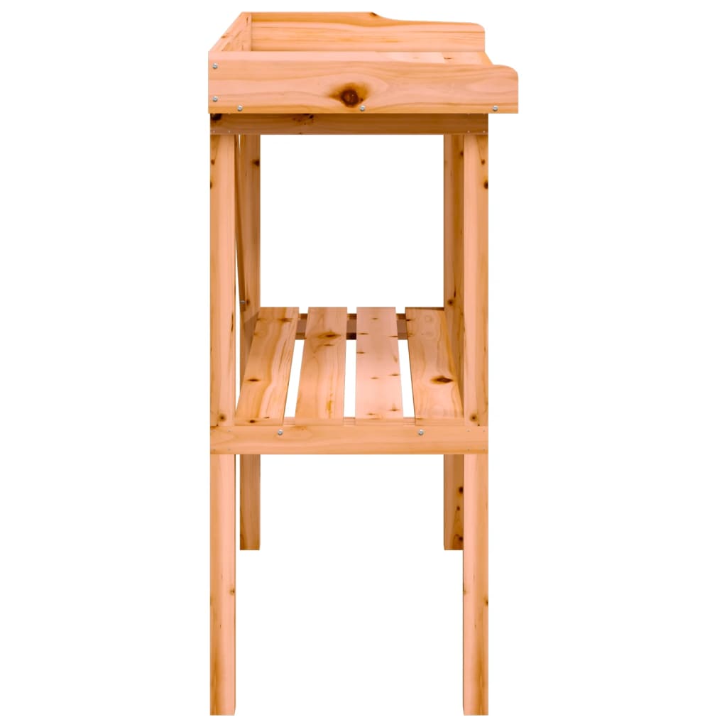 vidaXL Table à plantes avec étagère marron 78x38x82,5 cm bois de sapin