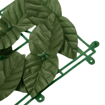 vidaXL Brise-vue de balcon avec feuilles vert foncé 300x150 cm