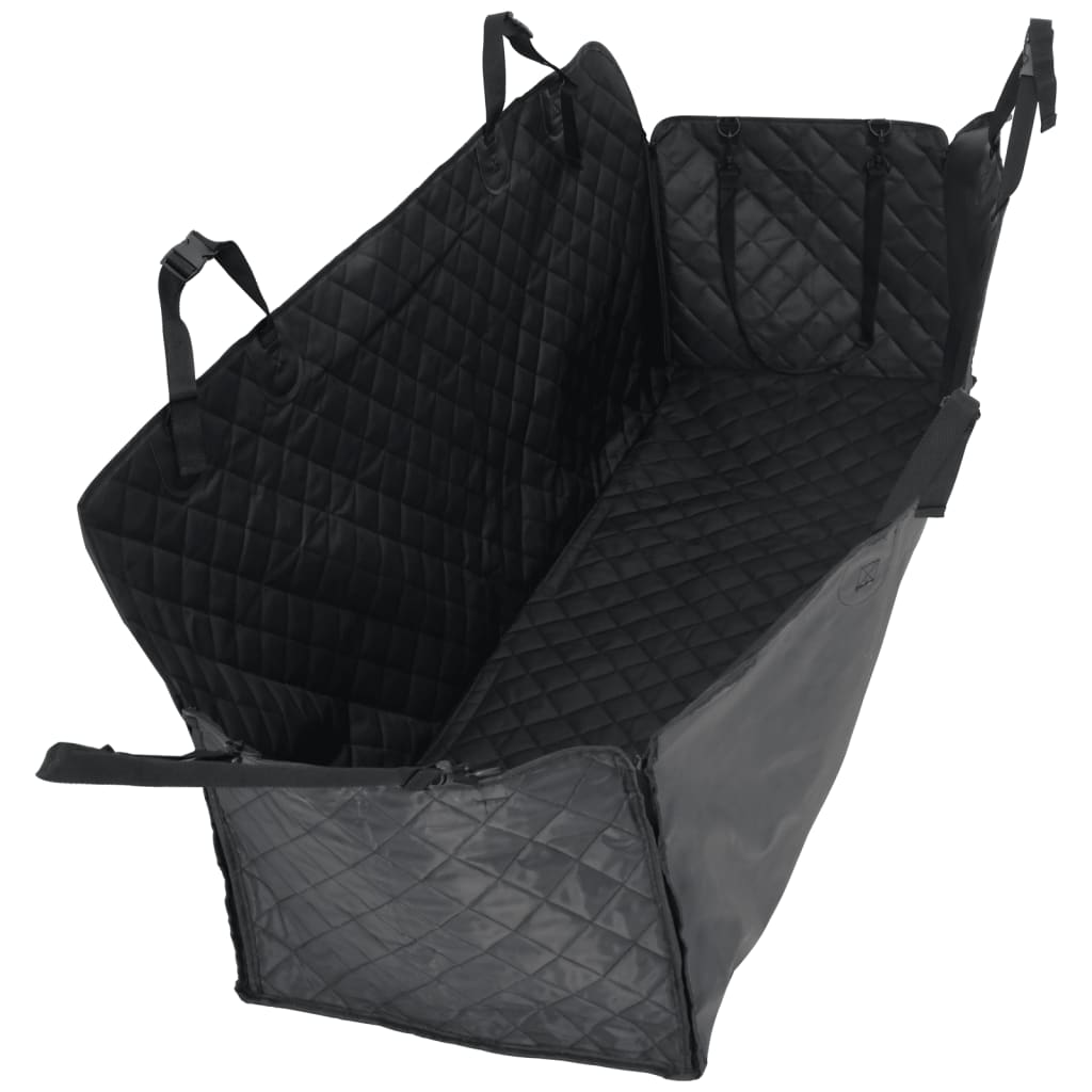 vidaXL Housse de siège de voiture pour chien noir 137x46x50 cm