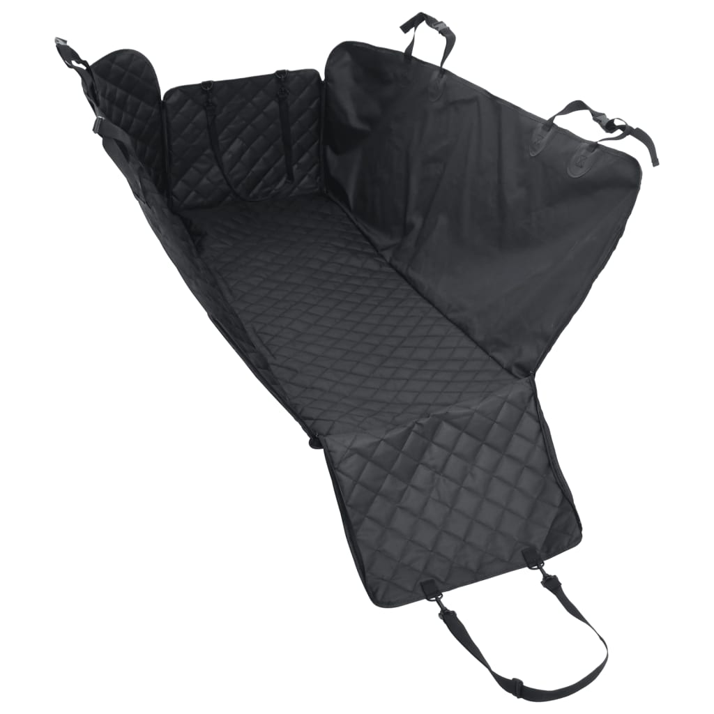vidaXL Housse de siège de voiture pour chien noir 137x46x50 cm