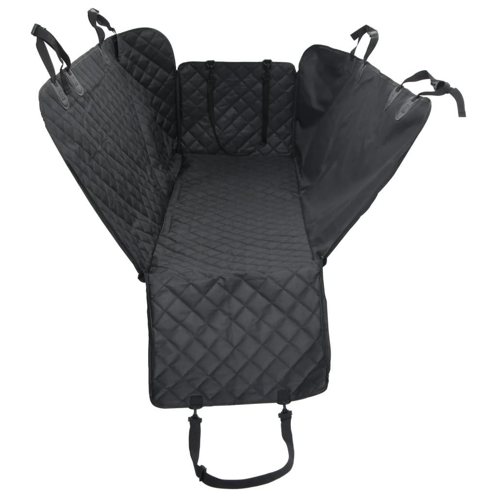 vidaXL Housse de siège de voiture pour chien noir 137x46x50 cm