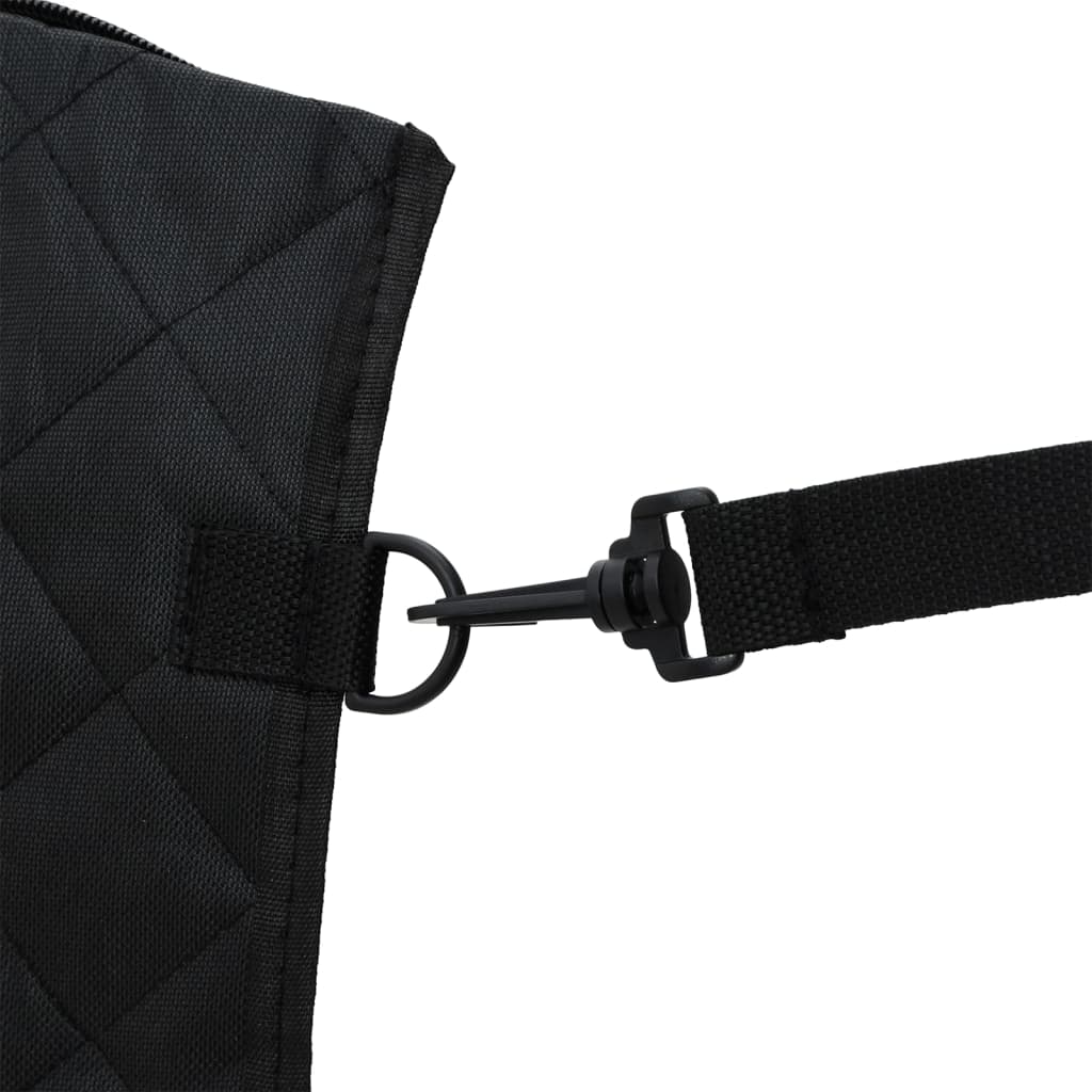 vidaXL Housse de siège de voiture pour chien noir 137x46x50 cm