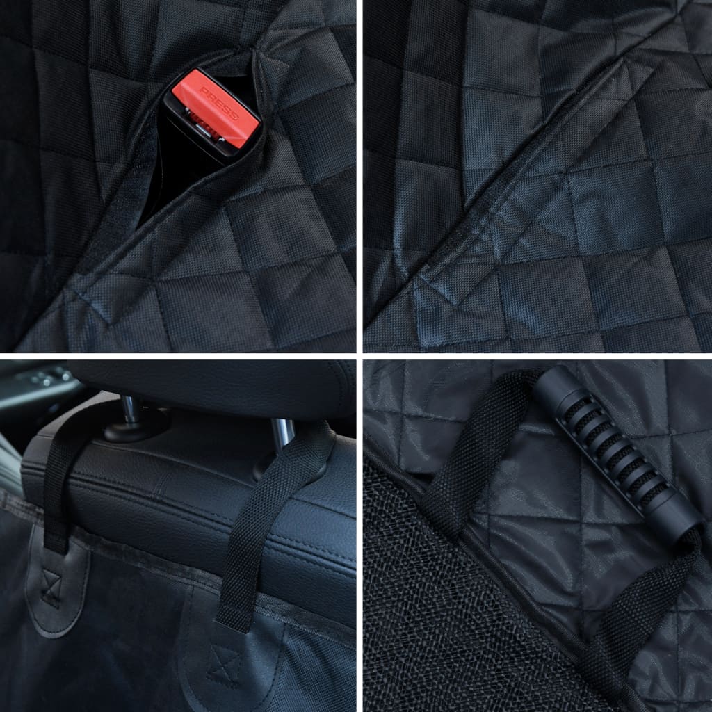 vidaXL Housse de siège de voiture pour chien noir 137x46x50 cm
