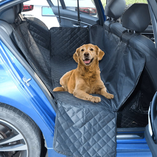 vidaXL Housse de siège de voiture pour chien noir 137x46x50 cm