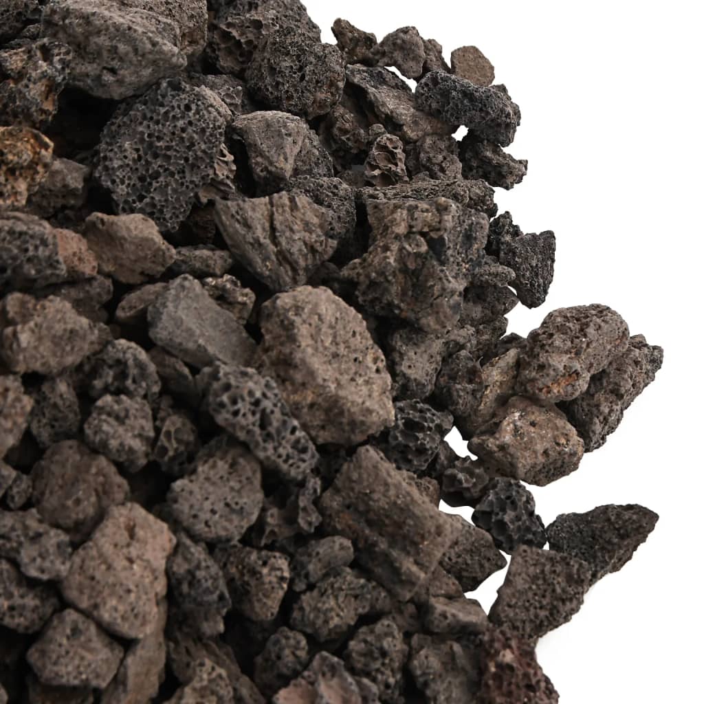 vidaXL Roches volcaniques 10 kg noir 1-2 cm